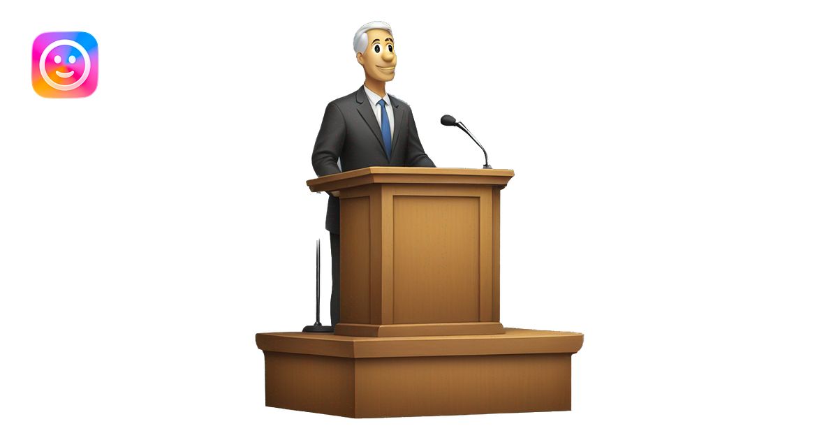 an auction podium emoji | AI Emoji Generator