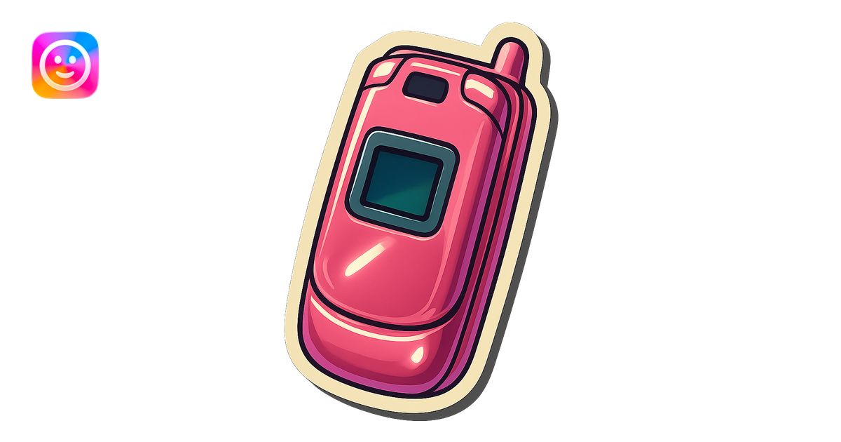 vintage pink razor flip phone, detailed, retro, iconic design, closed ...