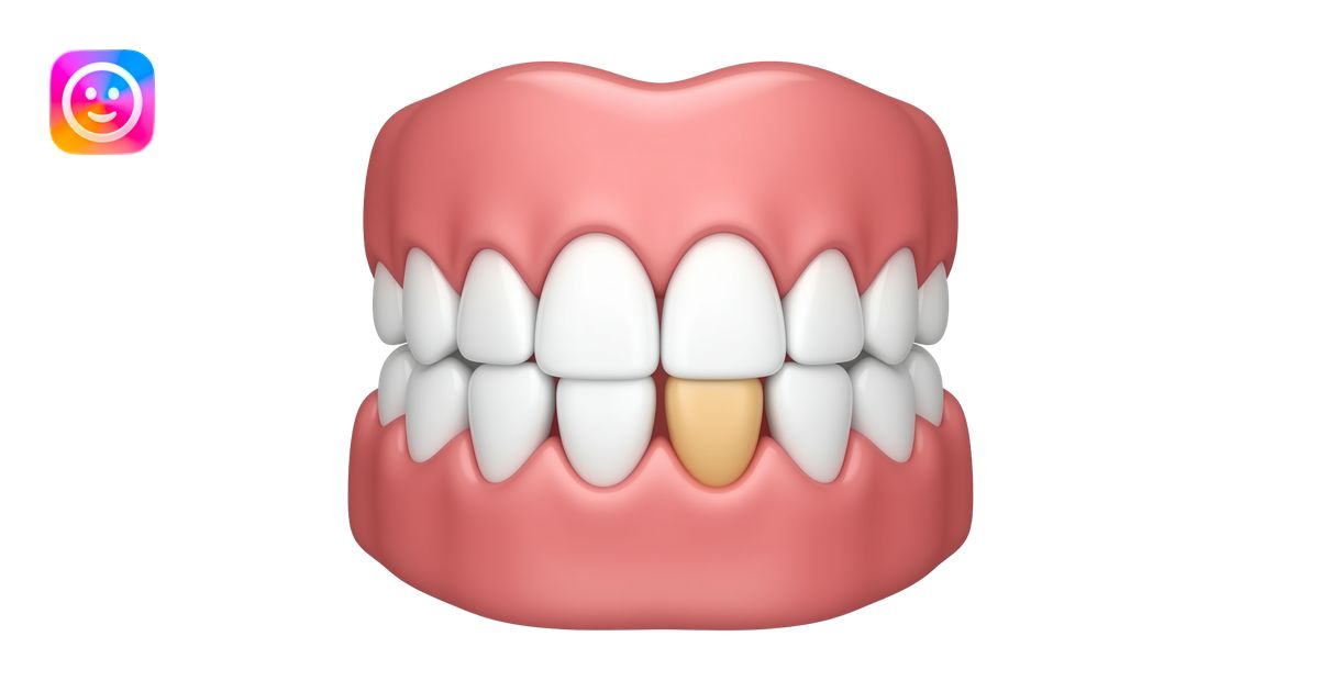 Surgical Teeth pulled out of the mouth emoji | AI Emoji Generator
