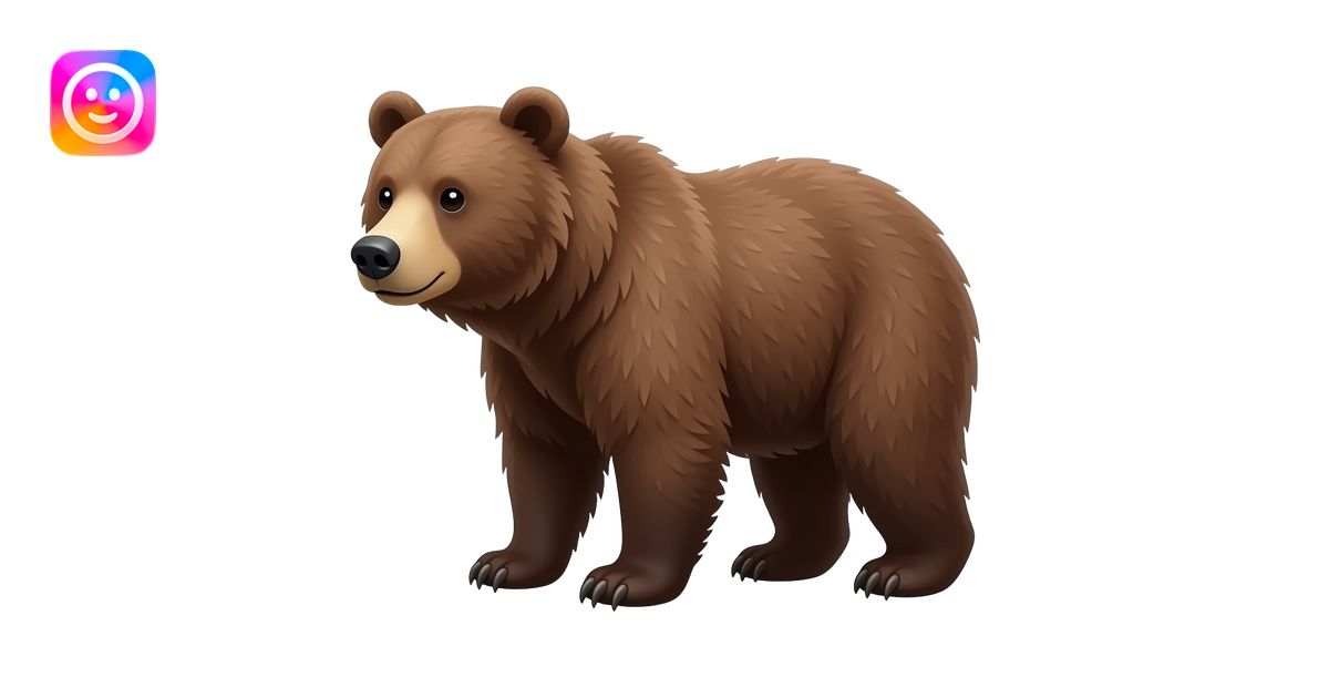 bear emoji | AI Emoji Generator