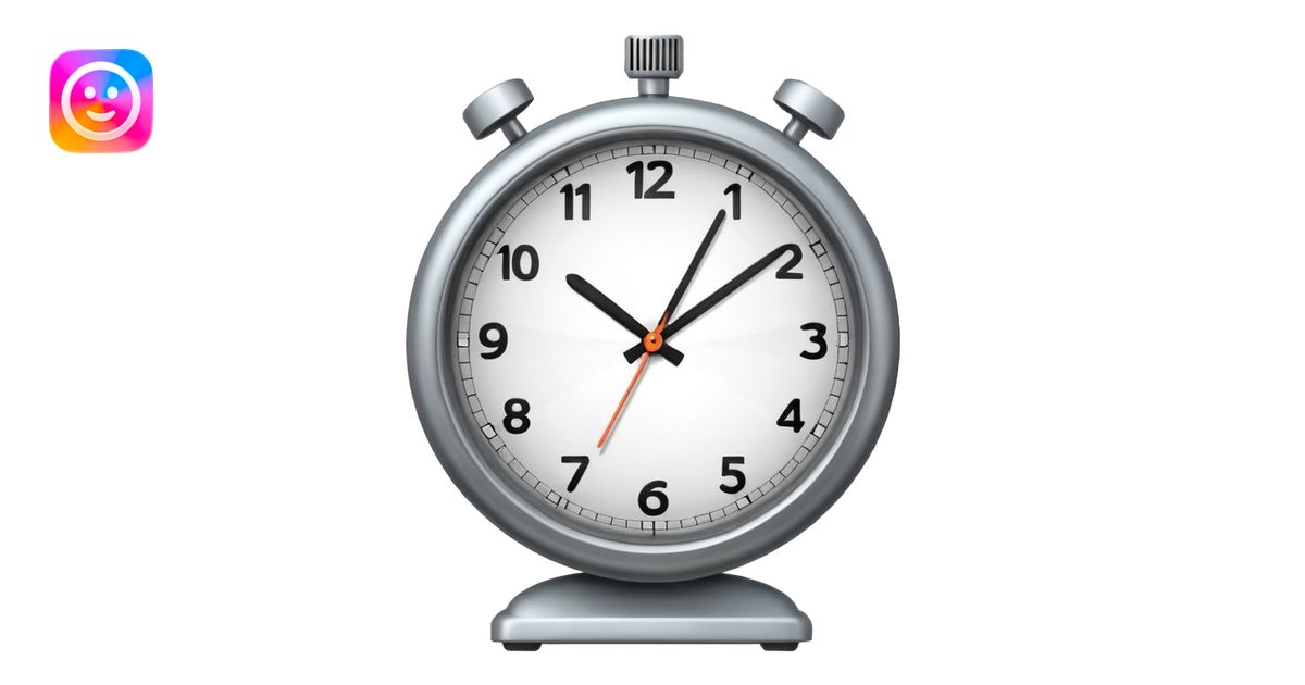 Clock it emoji | AI Emoji Generator