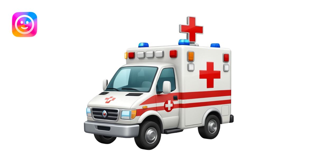 generate an ambulance emoji | AI Emoji Generator
