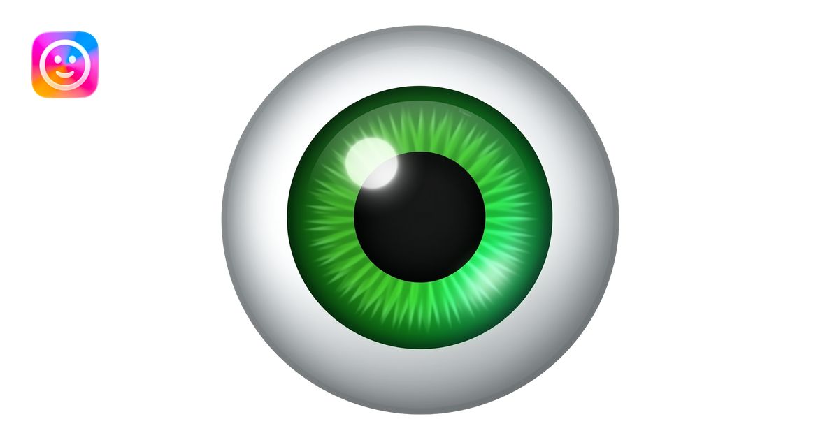 necesito u8nos ojos verdes para copiar y pegar en un dibujo de canva ...