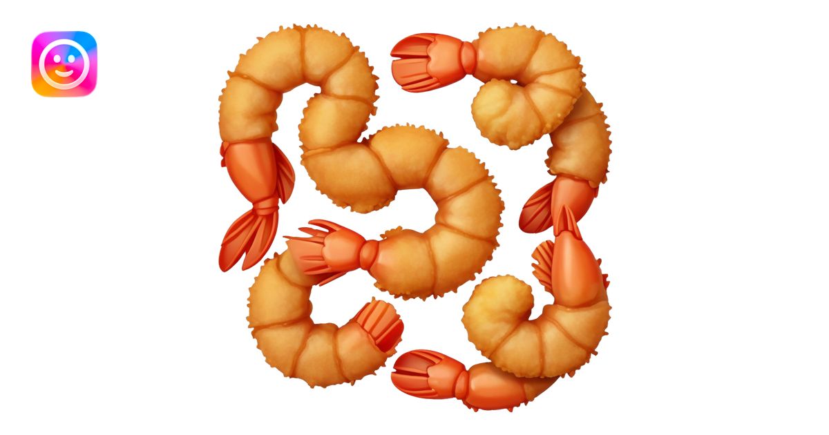 Fried shrimp emoji | AI Emoji Generator
