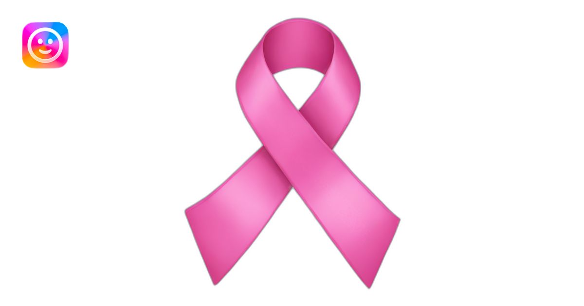 Pink ribbon emoji | AI Emoji Generator