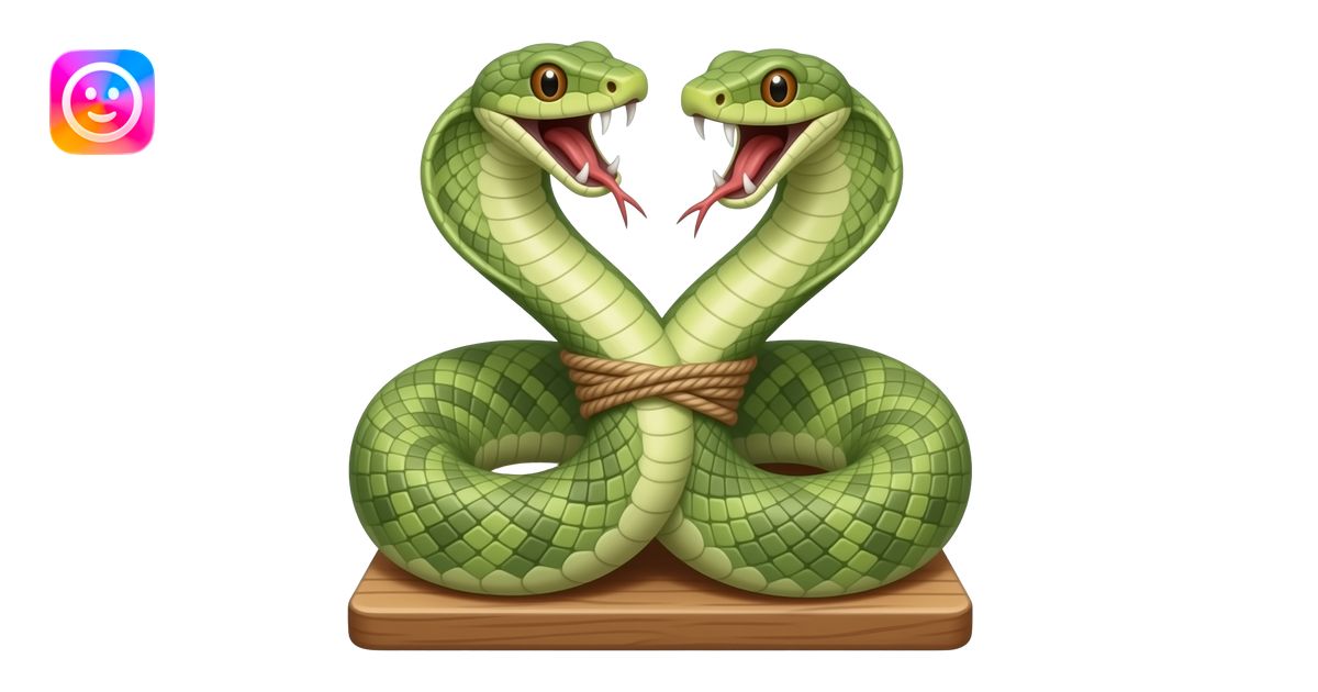Two snakes. One bond. Sank Putin and she blach mammba emoji | AI Emoji ...