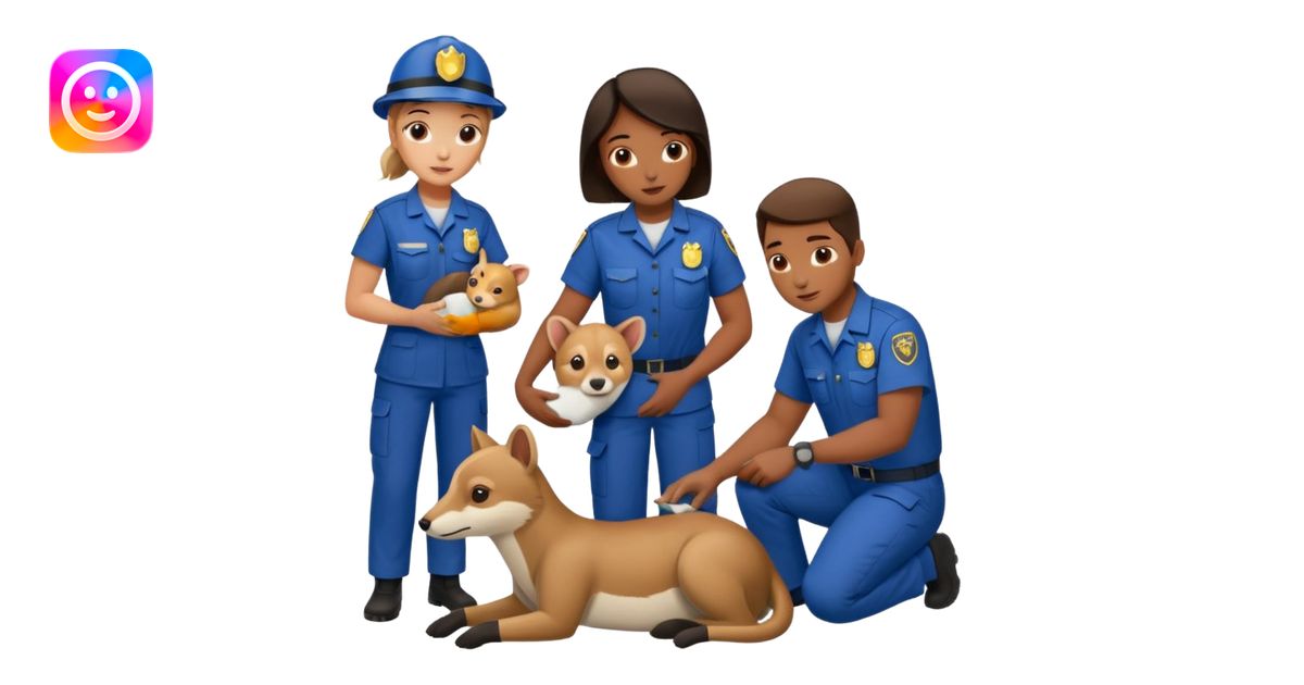 wildlife rescue workers emoji | AI Emoji Generator