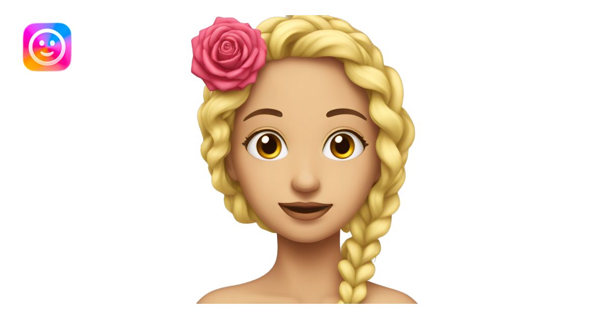 Rosa com laco emoji | AI Emoji Generator
