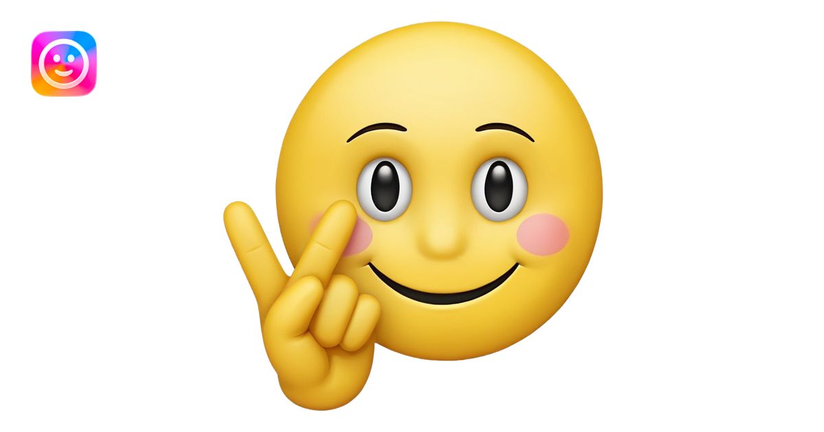 Smiley face with middle finger emoji | AI Emoji Generator