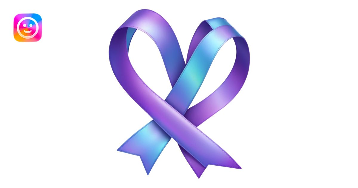 Purple ribbon emoji emoji | AI Emoji Generator
