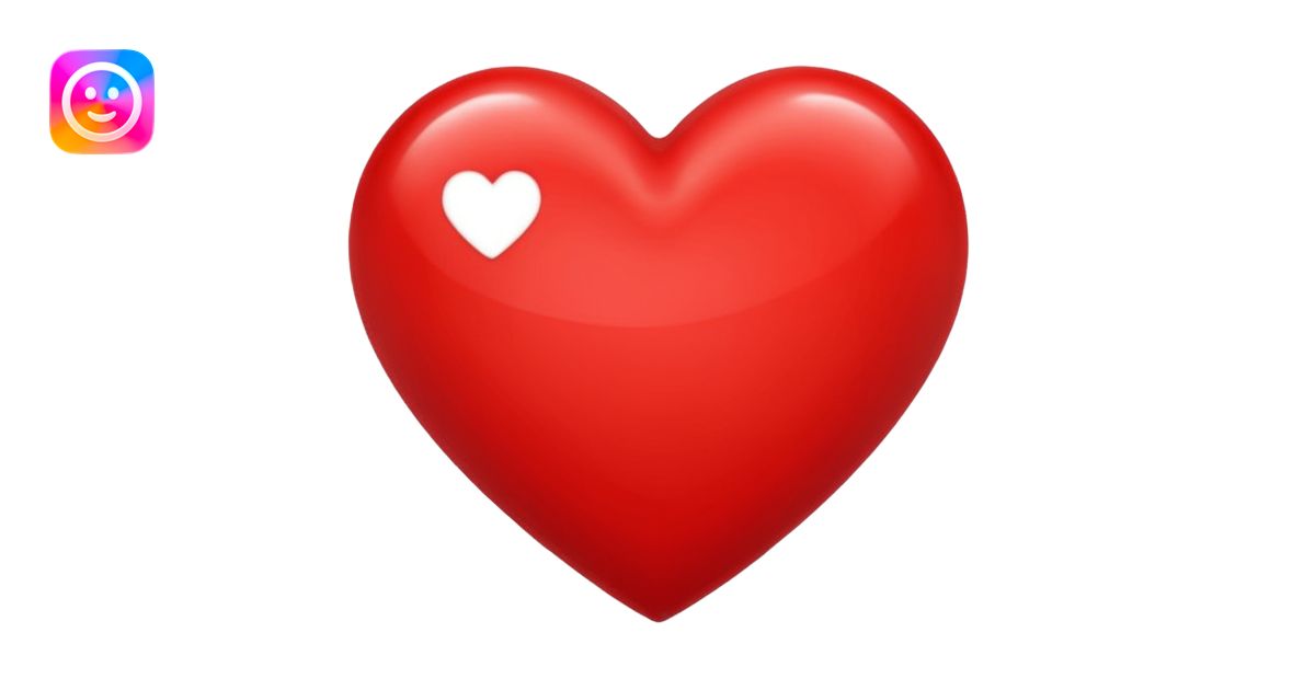 red beating heart symbolizing love emoji | AI Emoji Generator