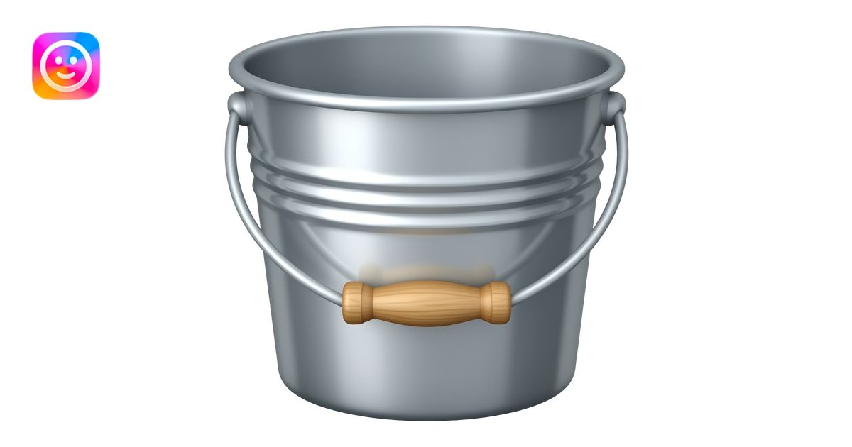 STEEL BUCKET emoji | AI Emoji Generator