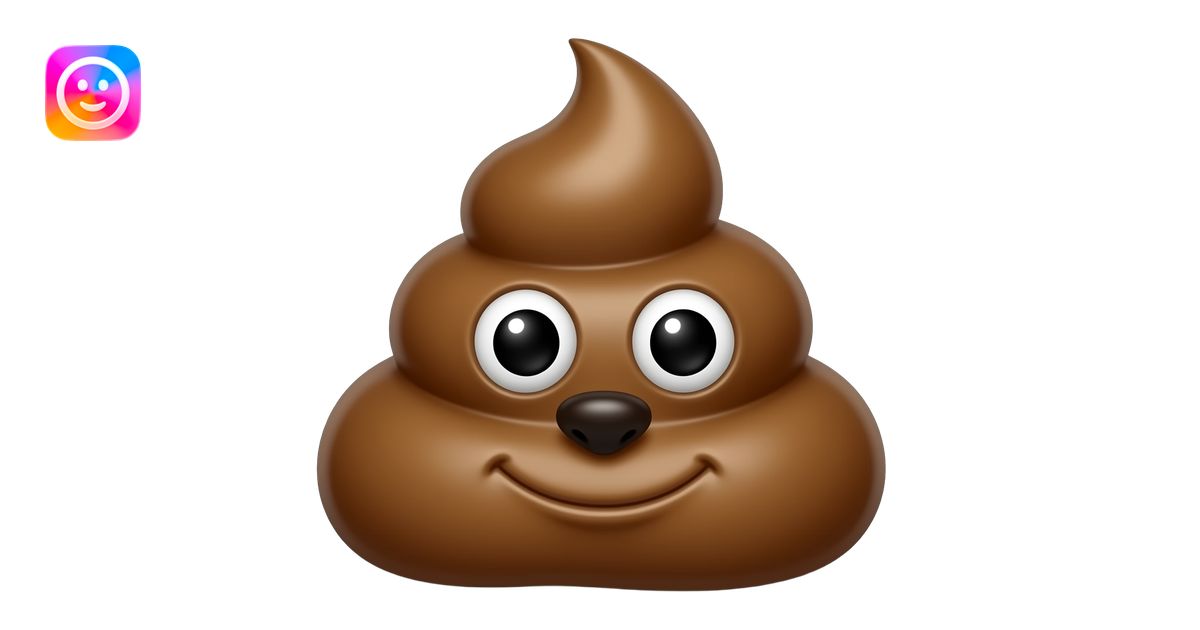 caca con cara realista caca realista emoji | AI Emoji Generator