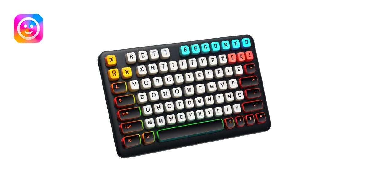 RGB keyboard emoji | AI Emoji Generator