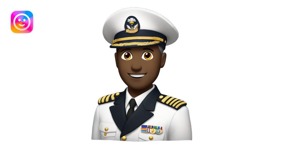 CREATE AN EMOGI OF A NAVY MILITARY IN WHITE UNIFORM WITH MEDALS AND ...