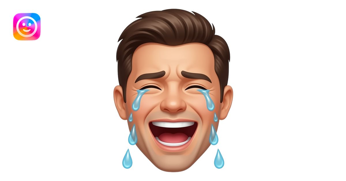 Cc peut tu me créer un emoji de Potine qui est mort de rire stp emoji ...