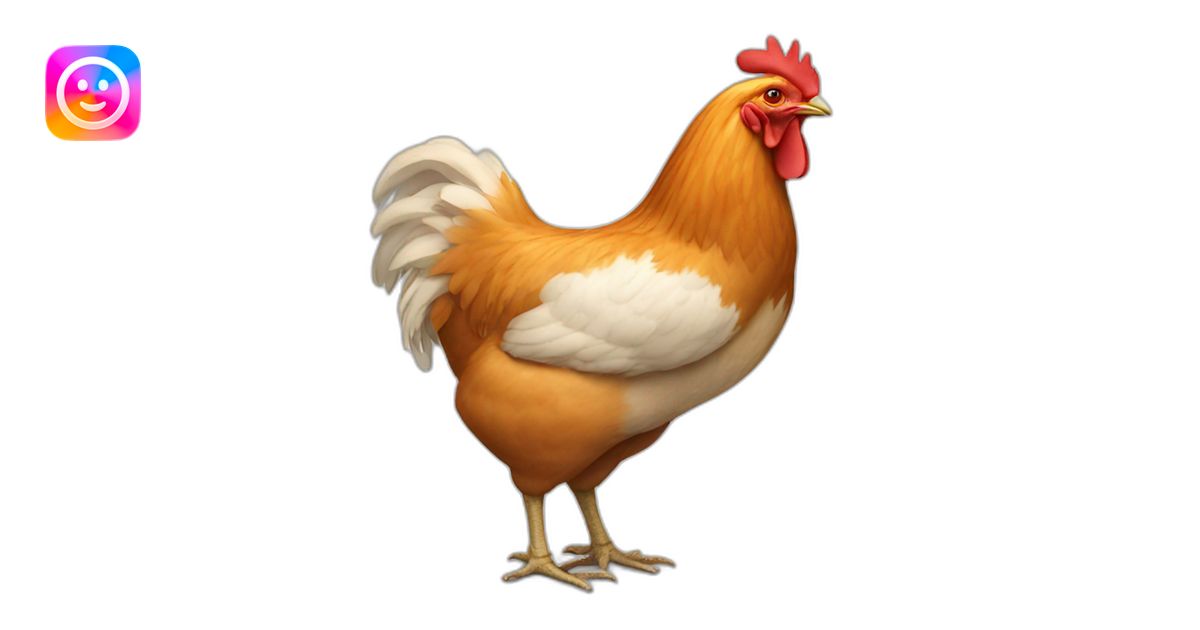 Chicken rear emoji | AI Emoji Generator
