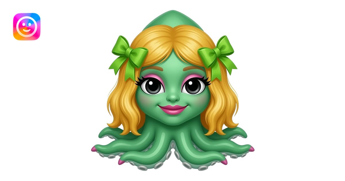 A Spring Green Squid she has very long yellow/ginger hair with lime ...