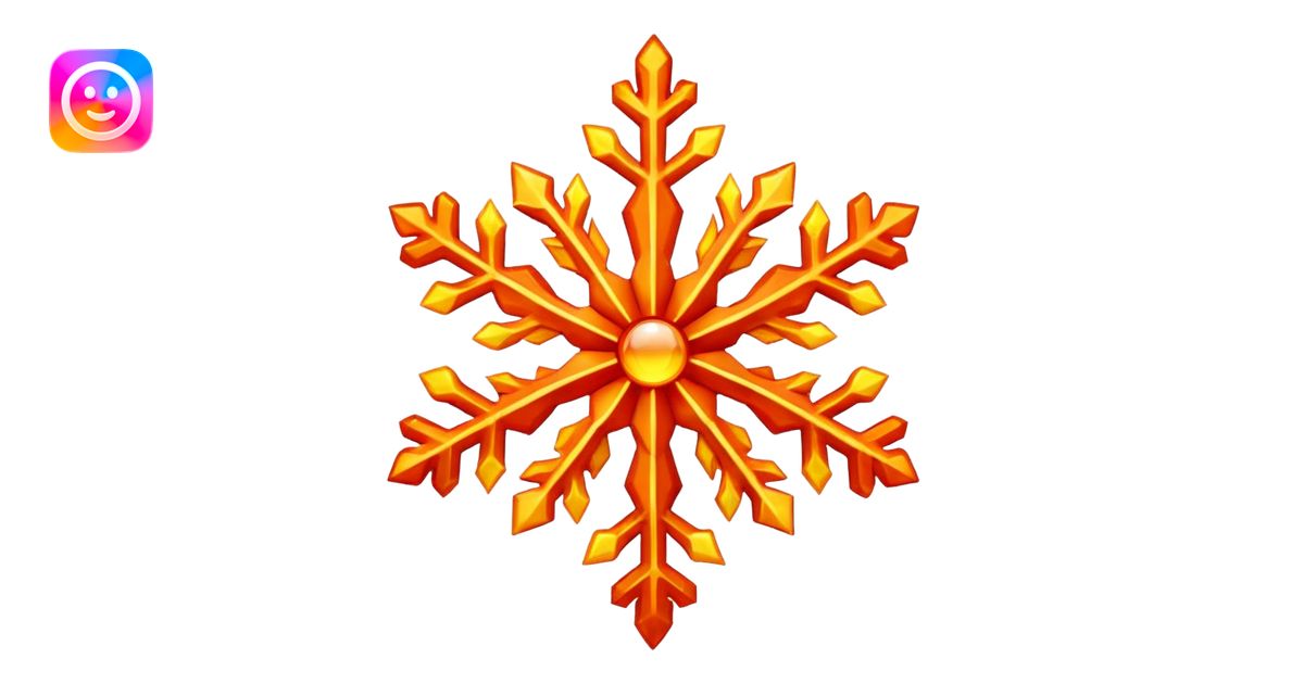 fiery snowflake emoji | AI Emoji Generator