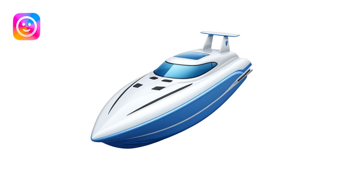 Speedboat emoji | AI Emoji Generator