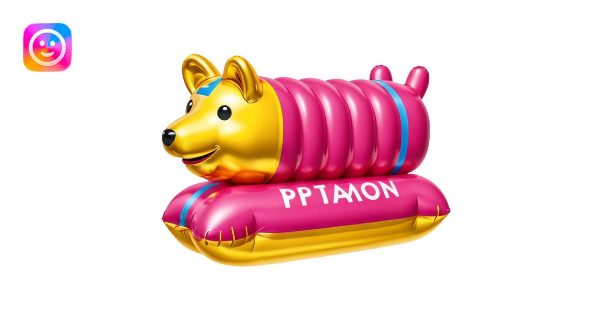 paris SPAM meat jeff koons style inflatable sculpture art emoji | AI ...
