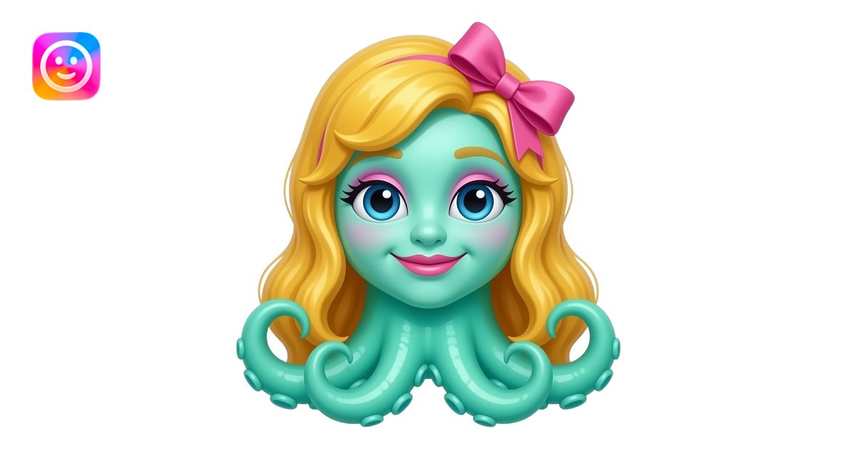 a Seafoam squid Who has she has yellow/ginger hair She has blue eyes ...