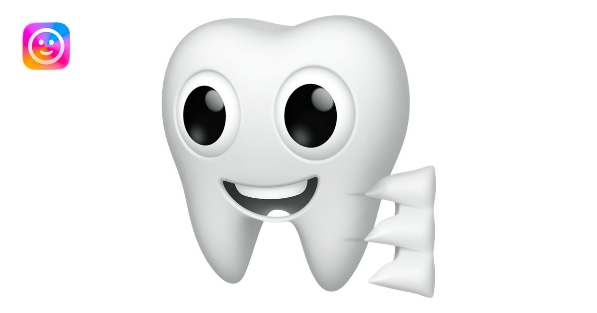 Make an emoji of stethoscope in tooth shape but i need in text form so ...