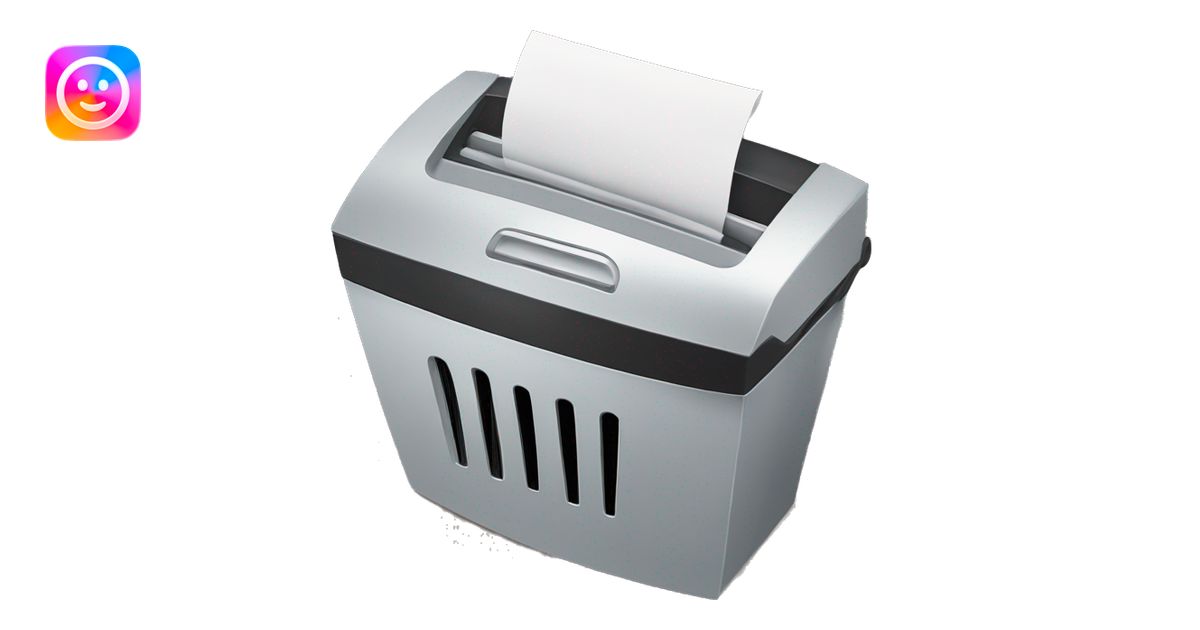 paper shredder emoji | AI Emoji Generator