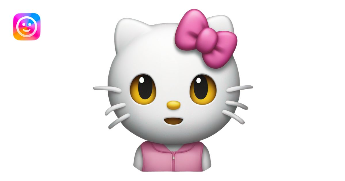 Make a mad hello kitty emoji emoji | AI Emoji Generator