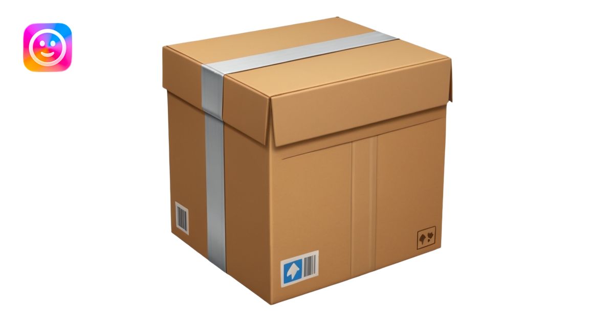 Cardboard box emoji | AI Emoji Generator