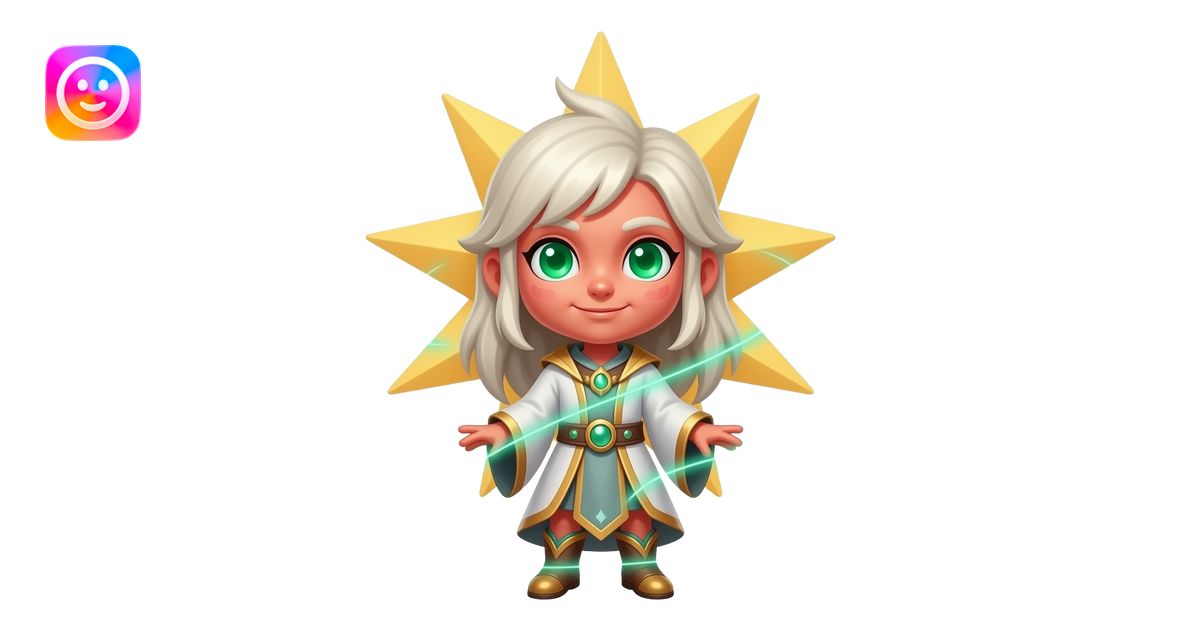 A full-body Solaviri entity with a giant head, tiny body, luminous ...