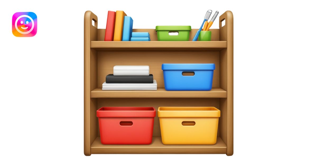 shelf organized household storage emoji | AI Emoji Generator