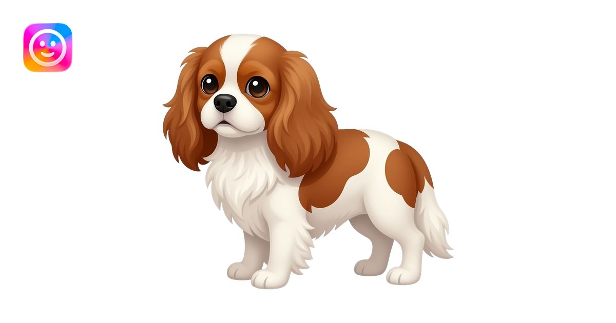 Rubis cavalier king charles spaniels emoji | AI Emoji Generator