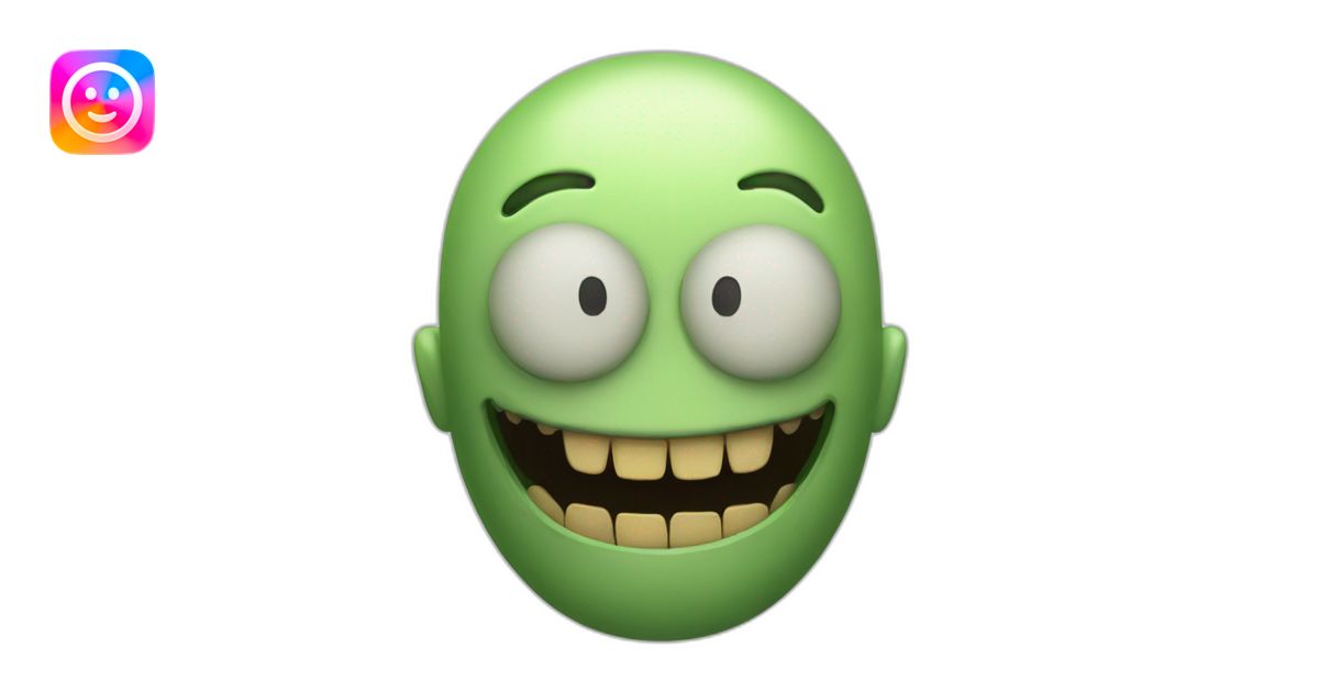 creepy-german-3d-smiley emoji | AI Emoji Generator