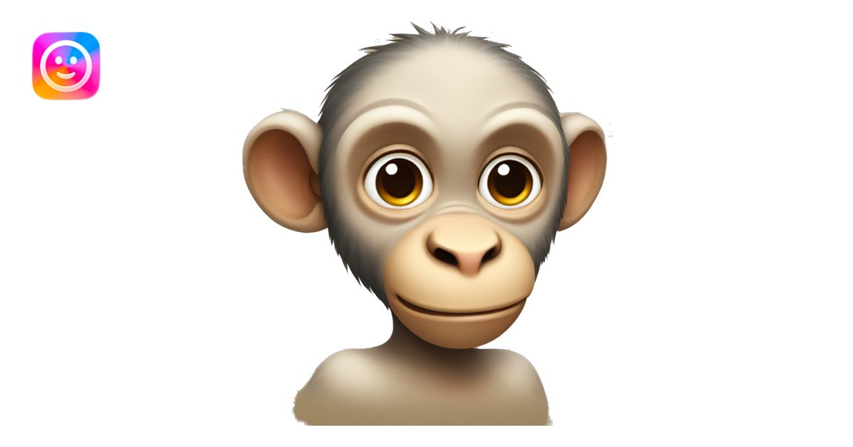 A cute monkey rolling his eyes emoji | AI Emoji Generator