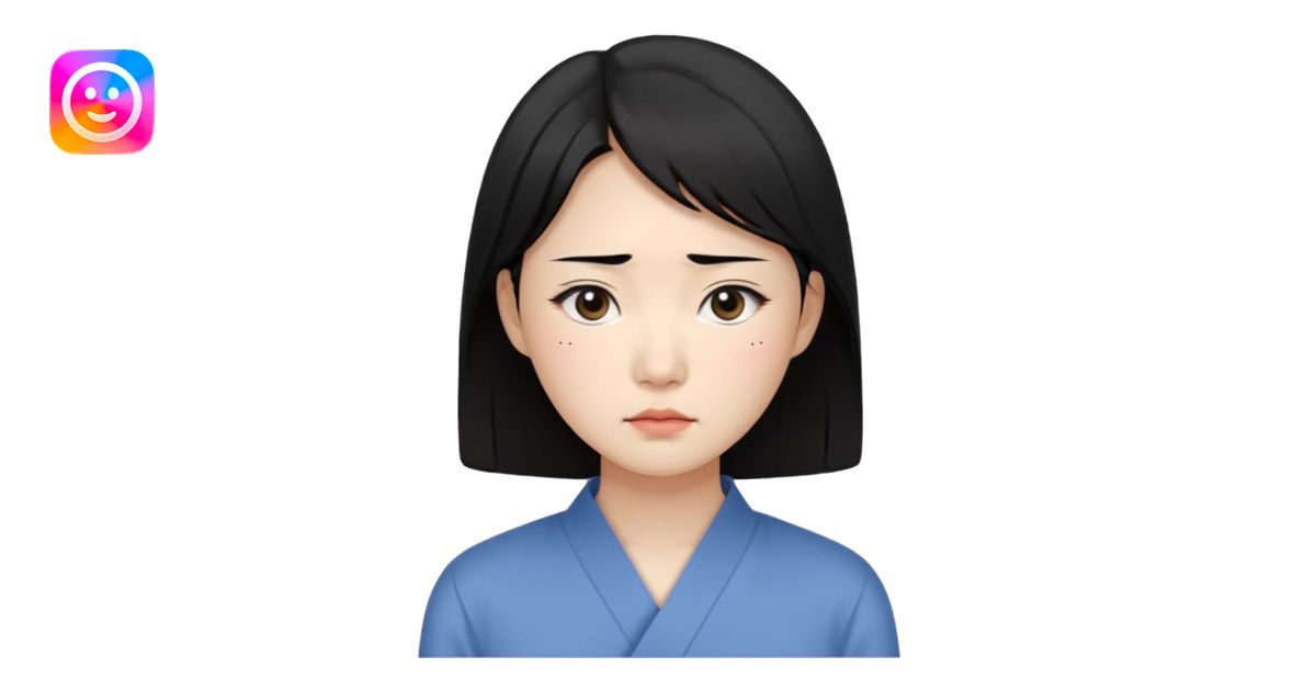 Korean woman, East Asian features, female human face avatar, headshot ...