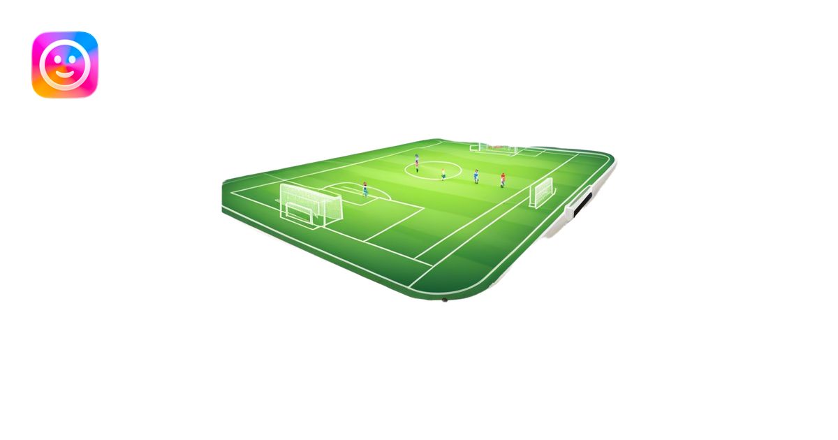 An icon featuring a large stadium with a football match in progress ...