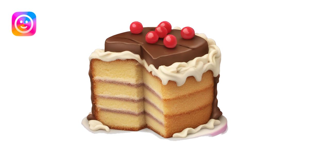 CAKE Slice emoji | AI Emoji Generator
