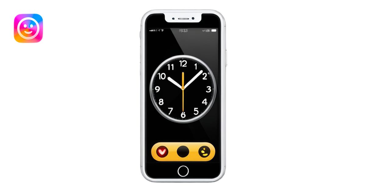 Phone with a clock (showing time passing) emoji | AI Emoji Generator