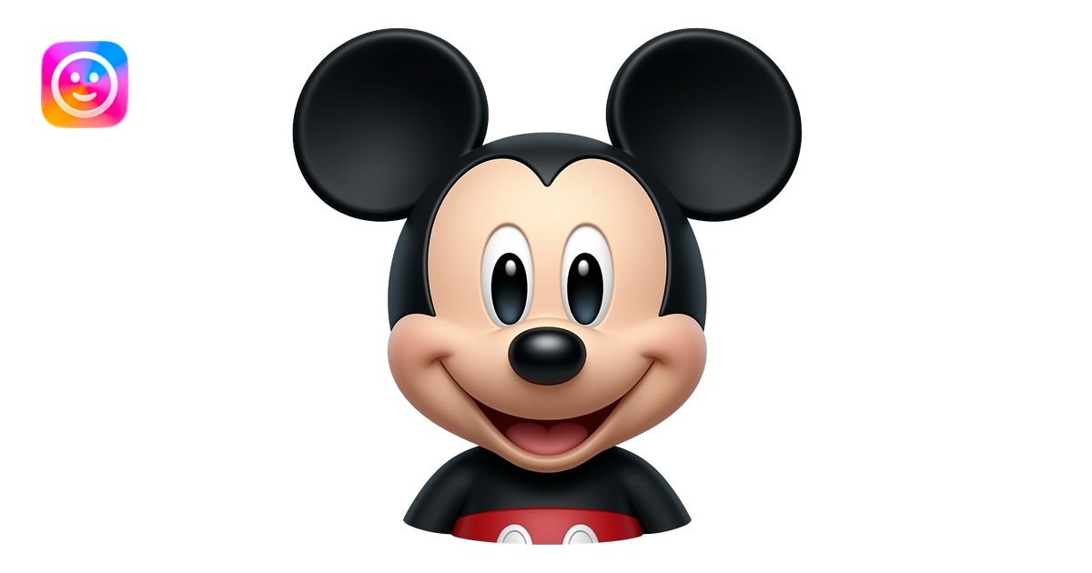 Mickey mouse emoji | AI Emoji Generator