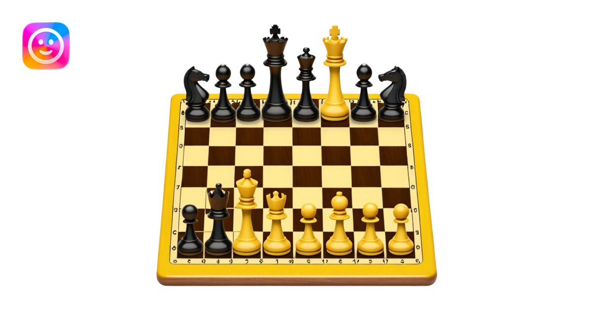 yellow chess board emoji | AI Emoji Generator