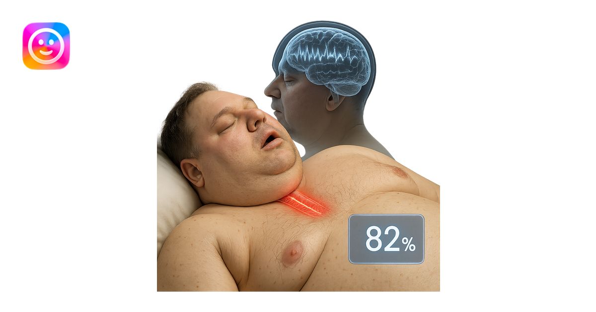 hyper-realistic medical CGI of overweight man sleeping on his back ...