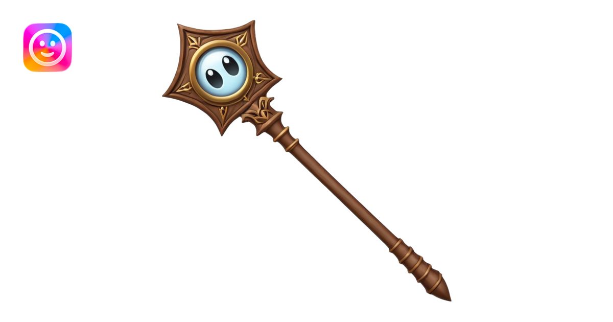 Harry Potter magic wand Brown emoji | AI Emoji Generator