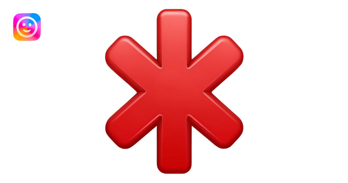 red x emoji | AI Emoji Generator