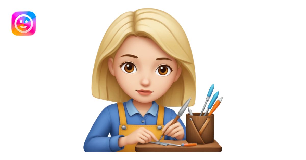 girl craft emoji | AI Emoji Generator