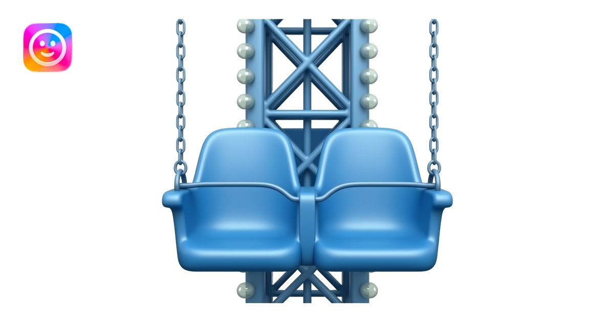 blue colored vertical drop tower carnival ride, empty single row of ...