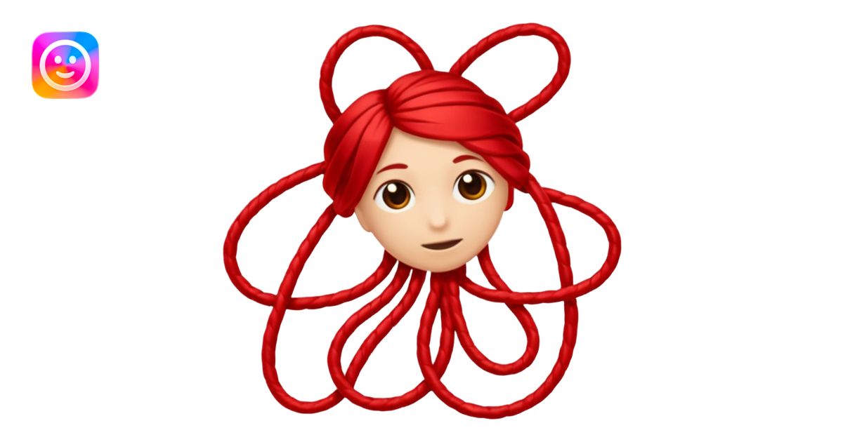 Red thread emoji | AI Emoji Generator