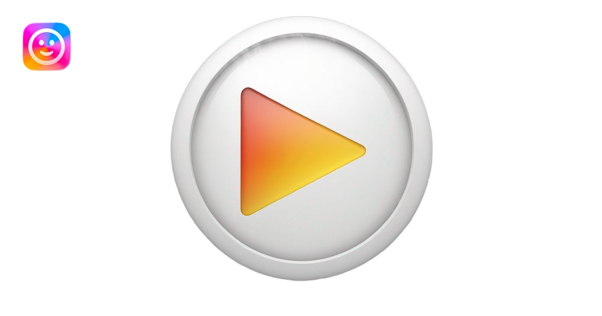 white play button emoji | AI Emoji Generator