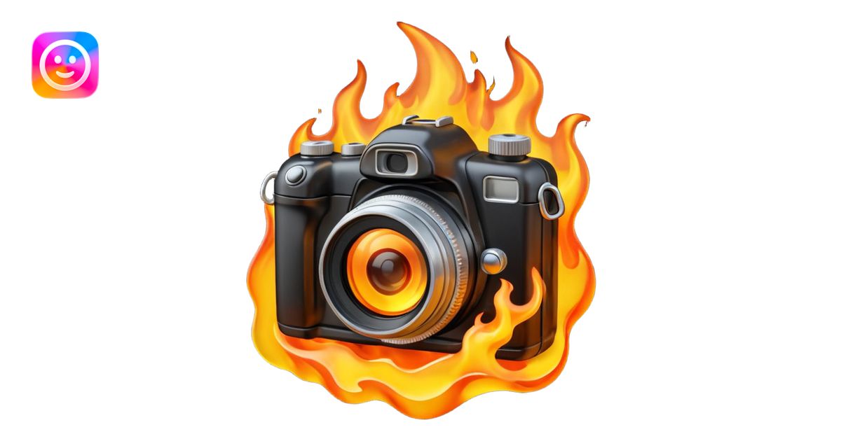 camera on fire emoji | AI Emoji Generator