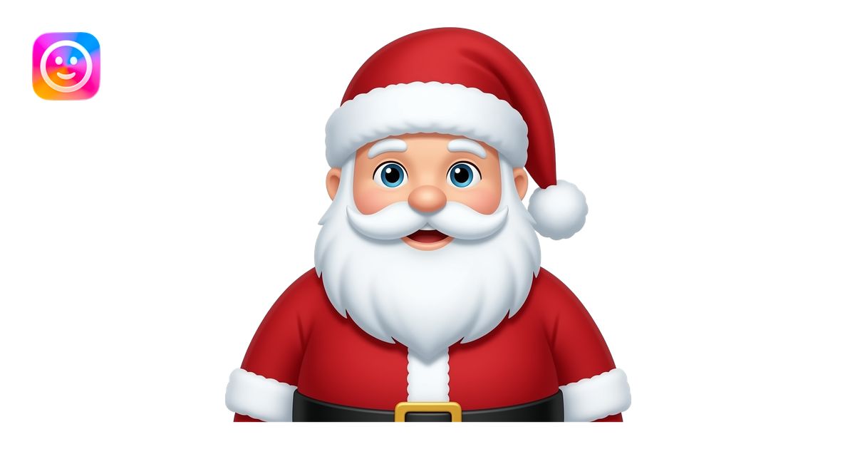 Santa fat emoji | AI Emoji Generator